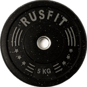 Диск RUSFIT тренировочный 5кг (серый, ЕПДМ) 