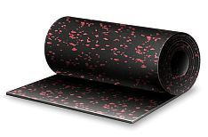 Напольное спортивное покрытие Регупол красно-черный 50% 13 мм плотность 850